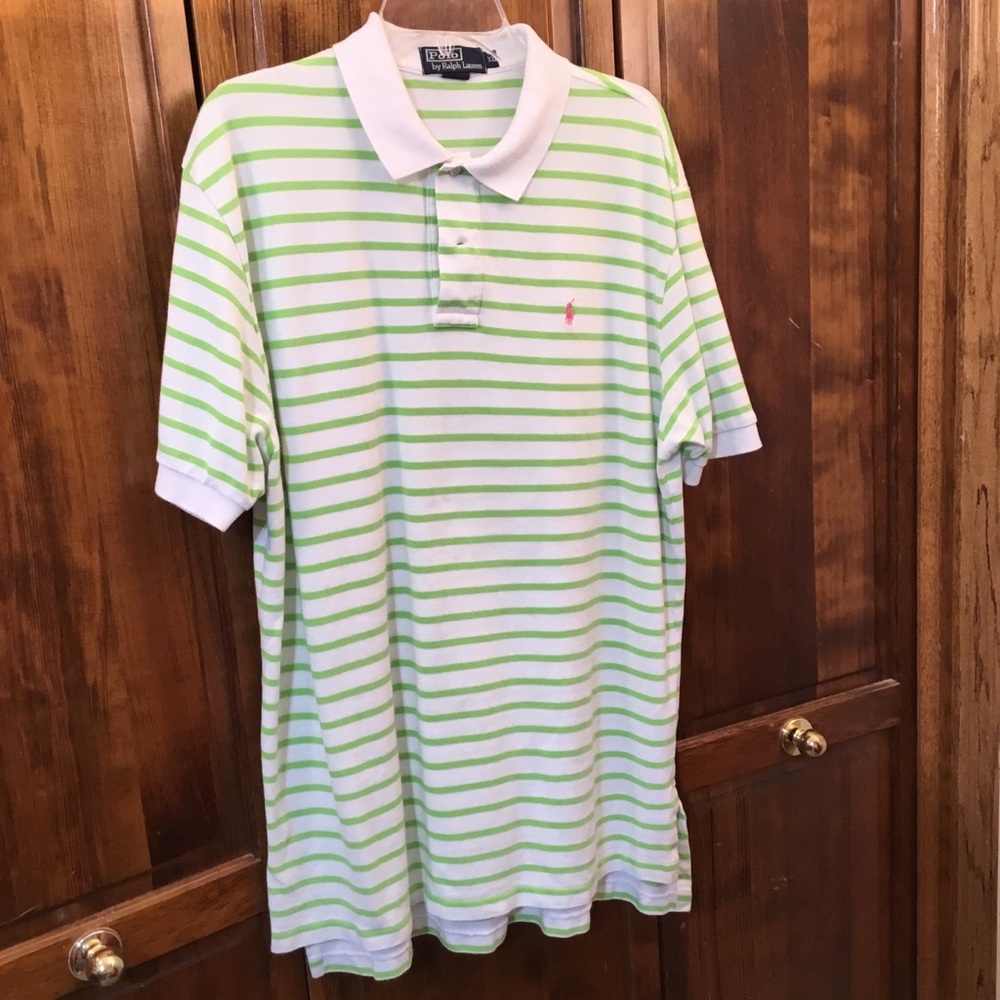 Polo RL shirt, size XL, cotton, two small spots on front and on backside,
